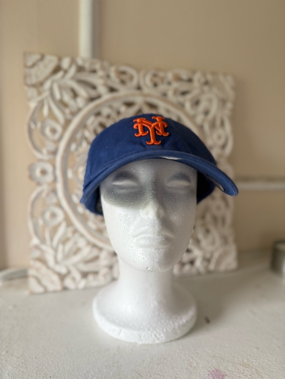 🧢 NWT ‘47 NY Mets/Japan Flag Cap Blue with Orange Logo: - Picture 3 of 8